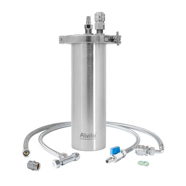 Wasser-Filtersystem INOX T aus Edelstahl zum Einbau vom Wasserfilter-Handel