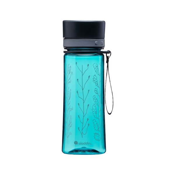 Trinkflasche AVEO 0,35L Aqua Blue mit Grafik im Wasserfilter Fachhandel
