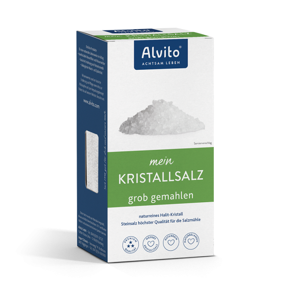 Alvito Kristallsalz grob 500g für die Mühle vom wasserfilter-fachhandel lavito